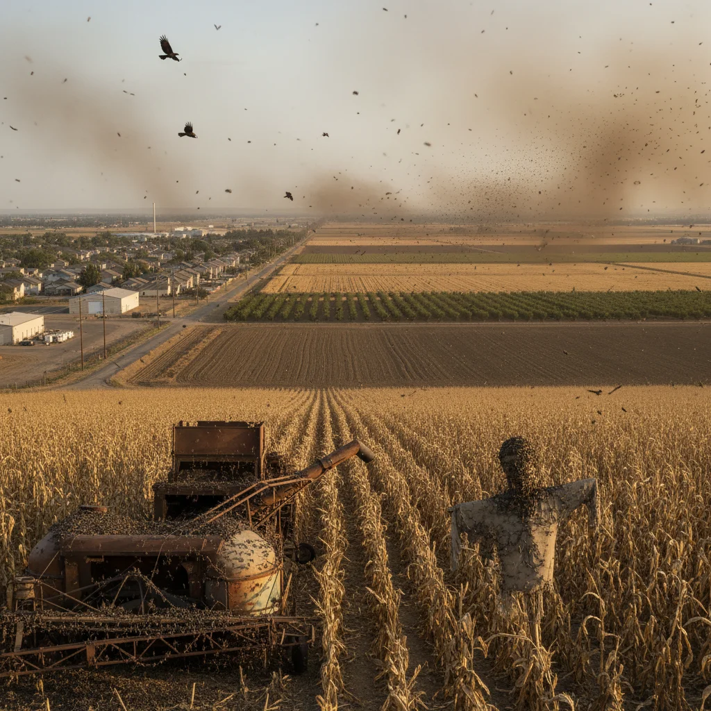 Urban-rural transition zones in Tracy showing pest activity.