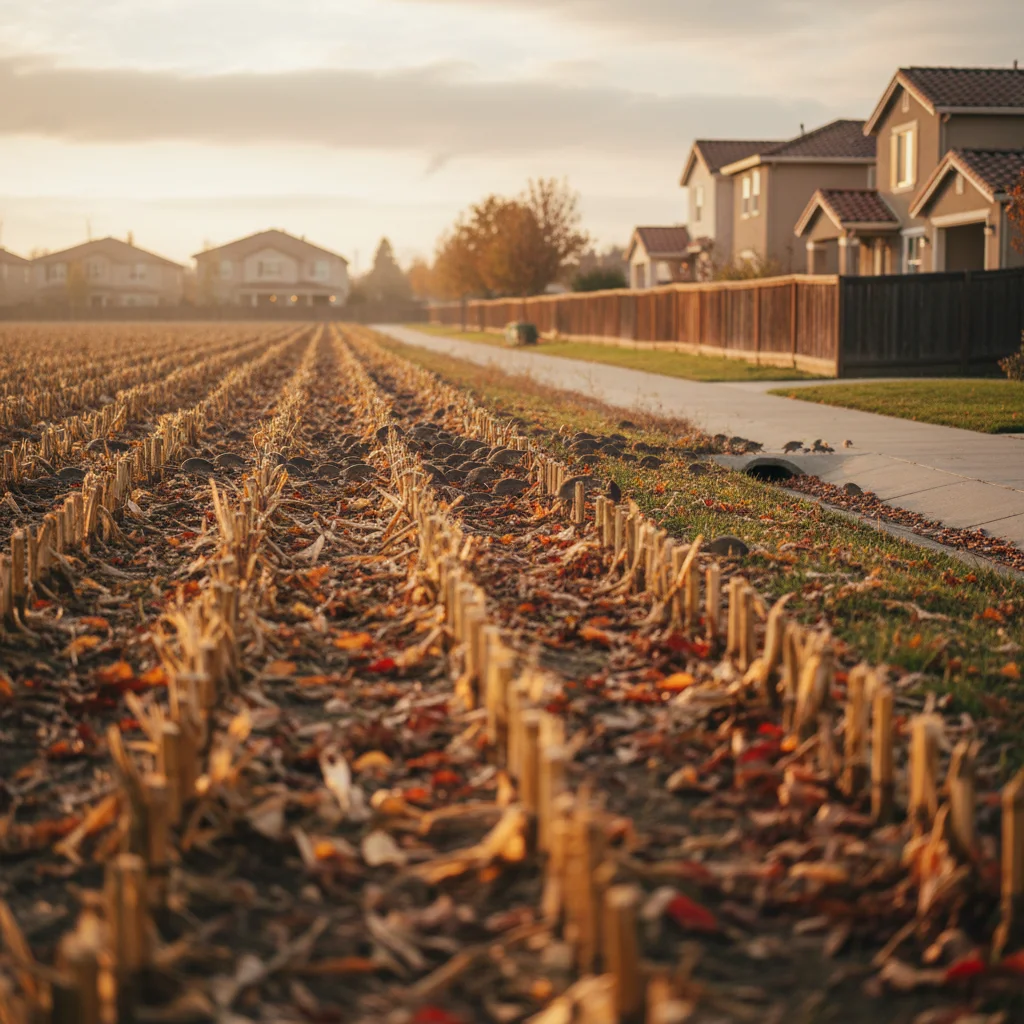 Rodents moving from fields to houses in autumn.